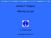 JAMES GREGORY website screenshot