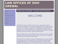 SAVI GREWAL website screenshot