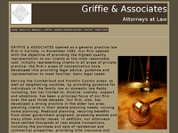 BRADLEY GRIFFIE website screenshot