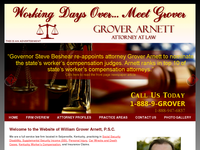 GROVER ARNETT website screenshot