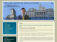 TOM GUCCIONE website screenshot