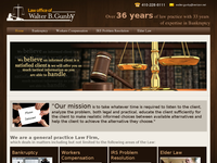 WALTER GUNBY website screenshot