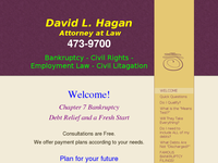 DAVID HAGAN website screenshot