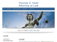 THOMAS HAILE website screenshot