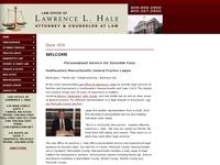 LAWRENCE HALE website screenshot