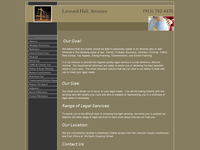 LEONARD HALL website screenshot