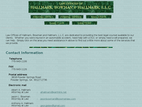 ANTHONY HALLMARK website screenshot