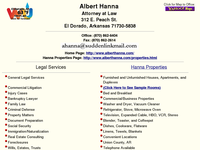 ALBERT HANNA website screenshot