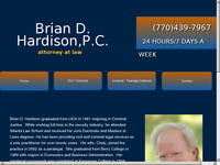 BRIAN HARDISON website screenshot
