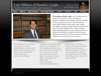 HAROLD LIGHT website screenshot