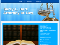 BARRY HART website screenshot