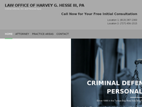 HARVEY HESSE III website screenshot