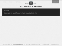C MARTY HAUG website screenshot