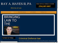 RAY HAYES II website screenshot