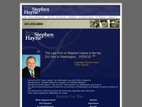 STEPHEN HAYNE website screenshot