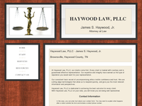 JAMES HAYWOOD website screenshot