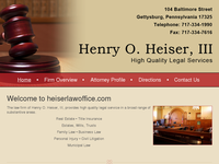 HENRY HEISER III website screenshot