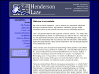 PATRICK HENDERSON website screenshot