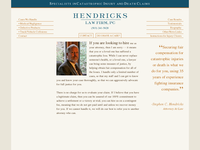 BILL HENDRICKS website screenshot