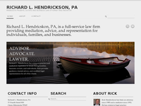 RICHARD HENDRICKSON website screenshot