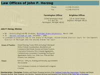 JOHN HERZOG website screenshot