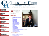 CHARLES HESS website screenshot