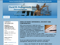 DAVID HOLLINGSWORTH website screenshot