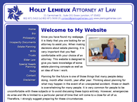 HOLLY LEMIEUX website screenshot