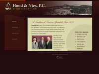 E JAMES HOOD website screenshot