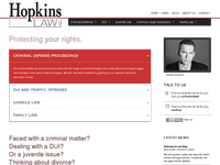 JAMES HOPKINS website screenshot