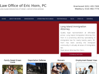 ERIC HORN website screenshot