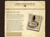 DREW HOUGHTON website screenshot