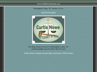 CURTIS HOWE website screenshot