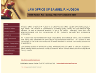 SAMUEL HUDSON website screenshot