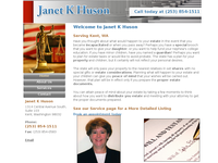 JANET HUSON website screenshot