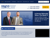 BEN IRONS II website screenshot