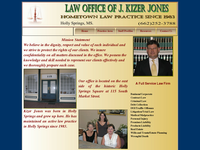 J KIZER JONES website screenshot