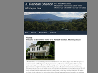 J RANDALL SHELTON website screenshot