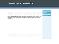 J THOMAS FALLS JR website screenshot