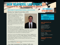 JACK WEATHERILL website screenshot