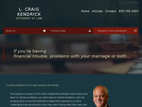 L CRAIG KENDRICK website screenshot