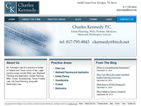 CHARLES KENNEDY website screenshot