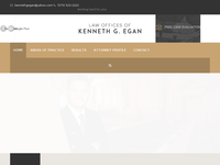 KENNETH EGAN website screenshot