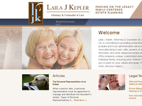 LAILA KEPLER website screenshot