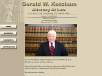 GERALD KETCHUM website screenshot