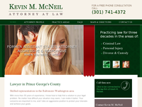 KEVIN MC NEIL website screenshot