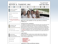 KEVIN TAHENY website screenshot