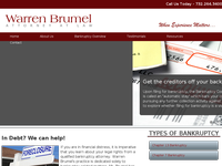 WARREN BRUMEL website screenshot