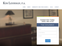 KIM LEHRMAN website screenshot