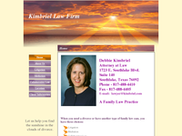 DEBBIE KIMBRIEL website screenshot